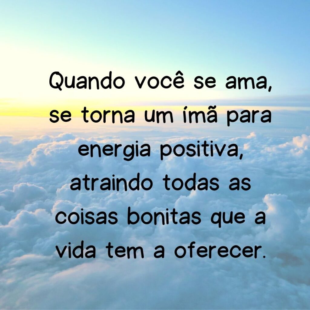 amor próprio, energia positiva